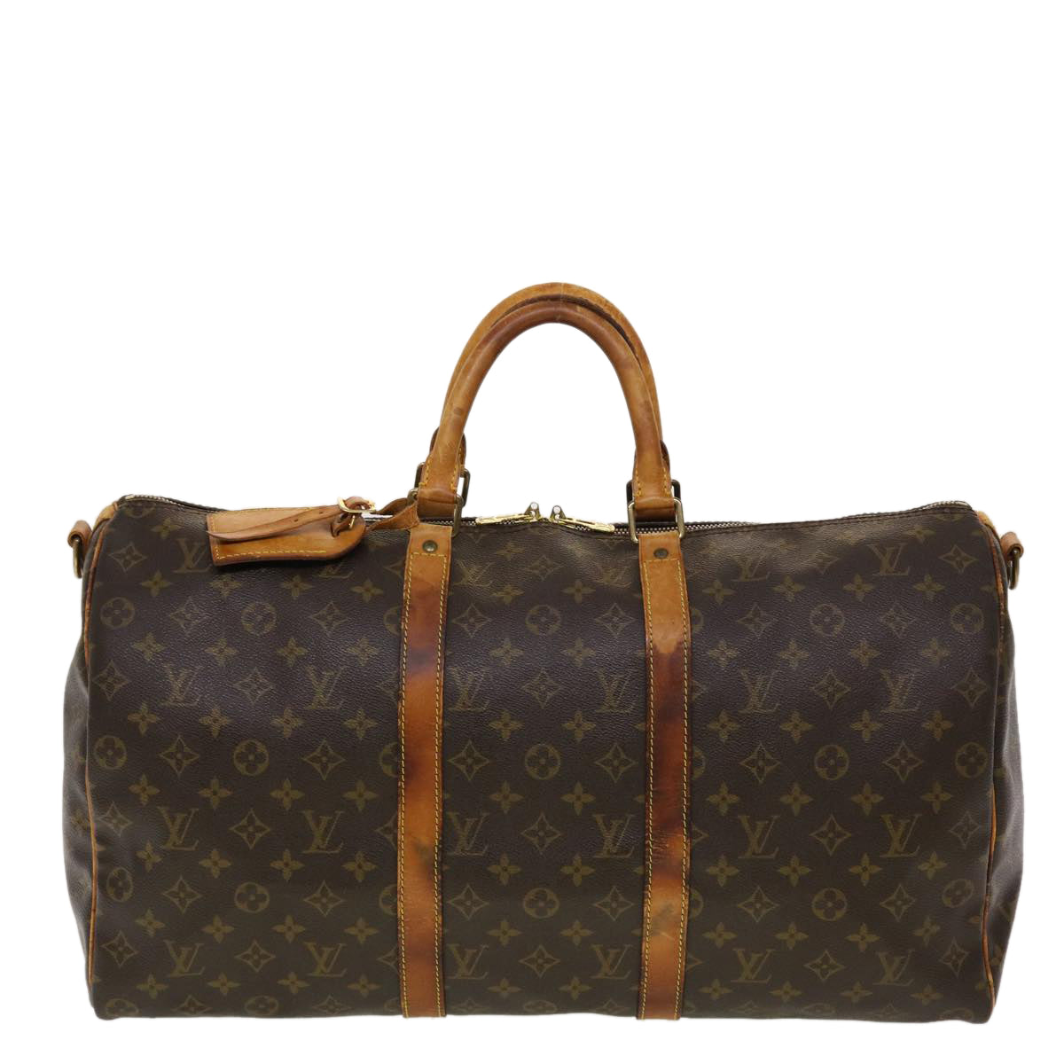 LOUIS VUITTON Monogram Keepall Bandouliere 50 Boston Bag M41416 LV 44696