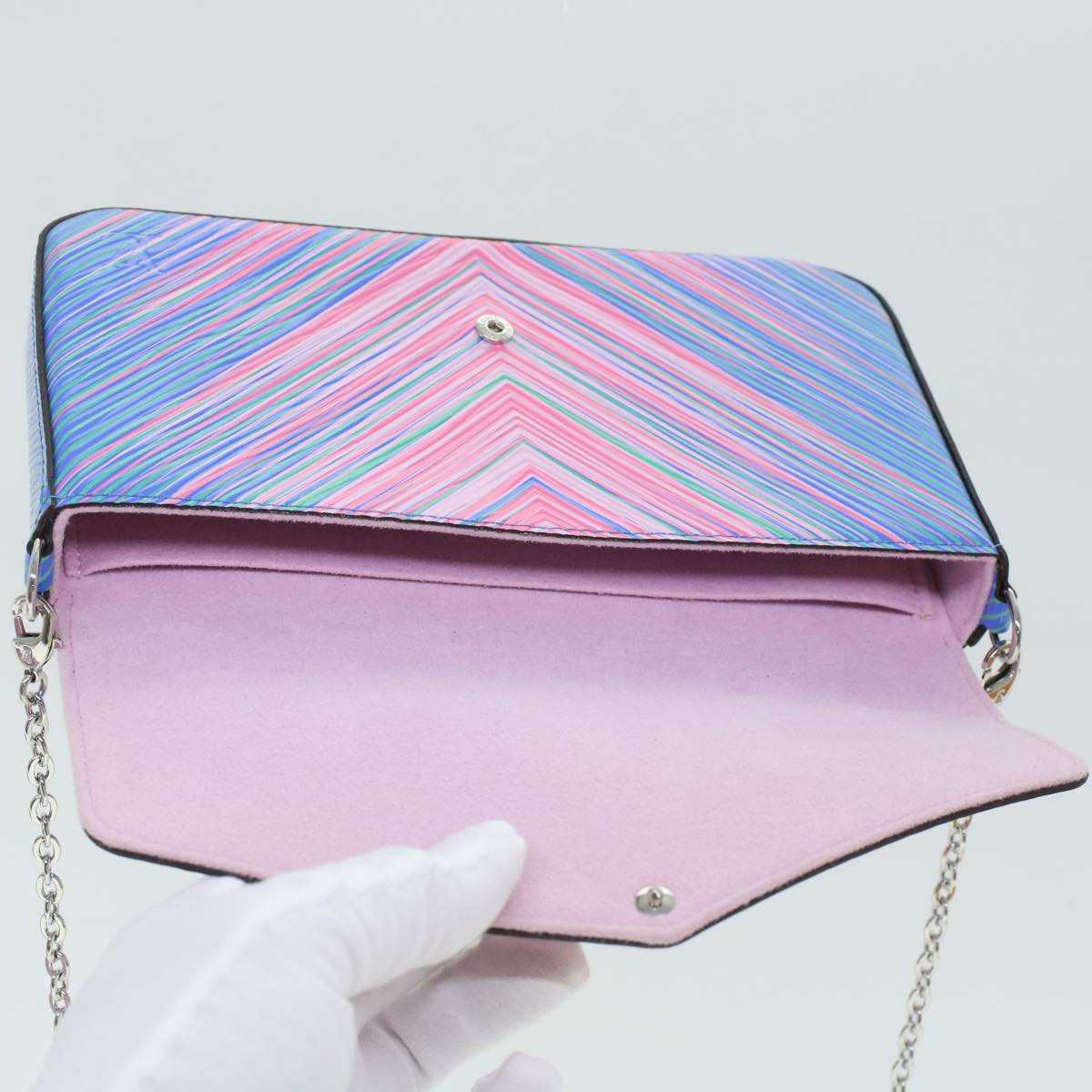 LOUIS VUITTON Epi Chain Pochette Felice Shoulder Bag Tropical M62768 LV 44697A
