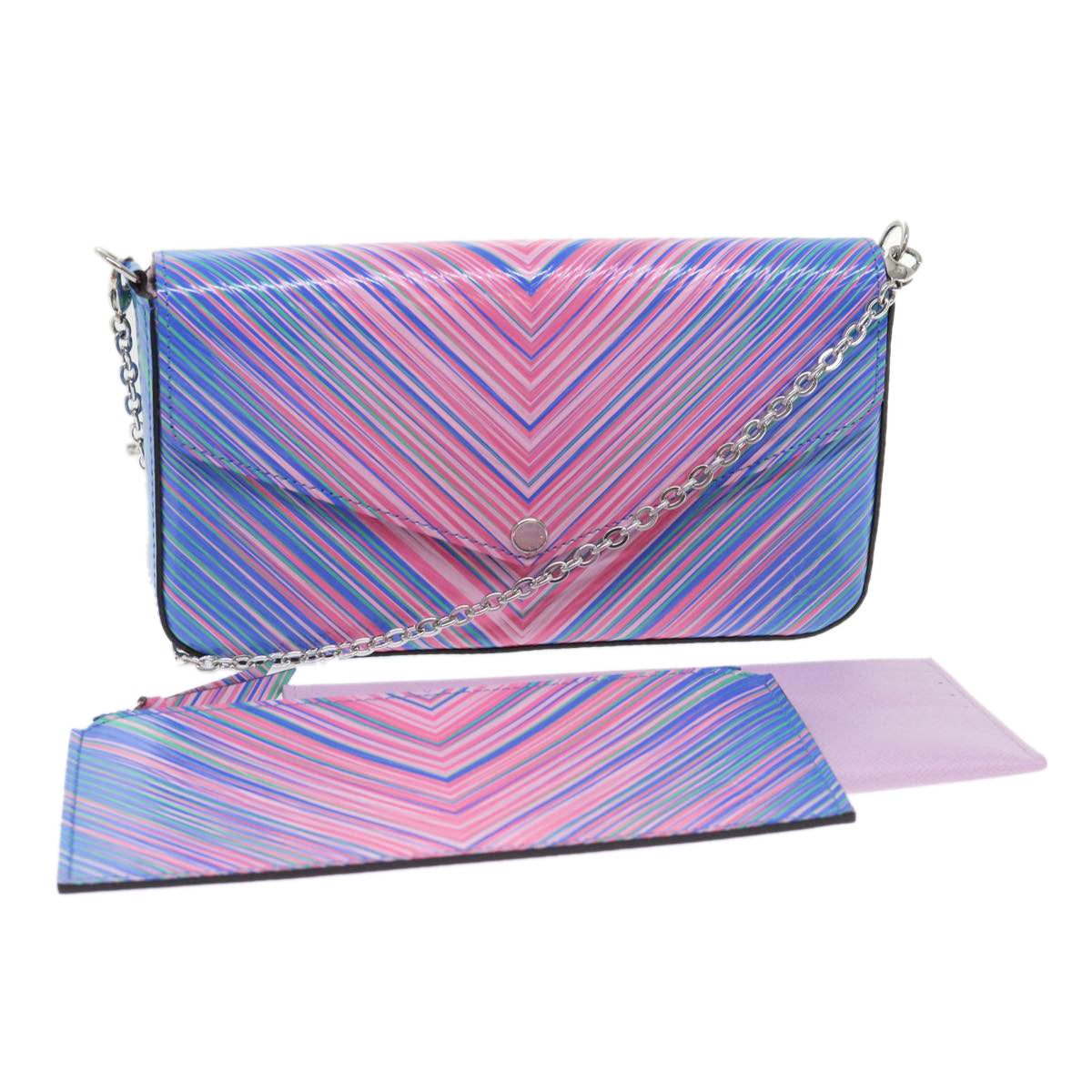 LOUIS VUITTON Epi Chain Pochette Felice Shoulder Bag Tropical M62768 LV 44697A