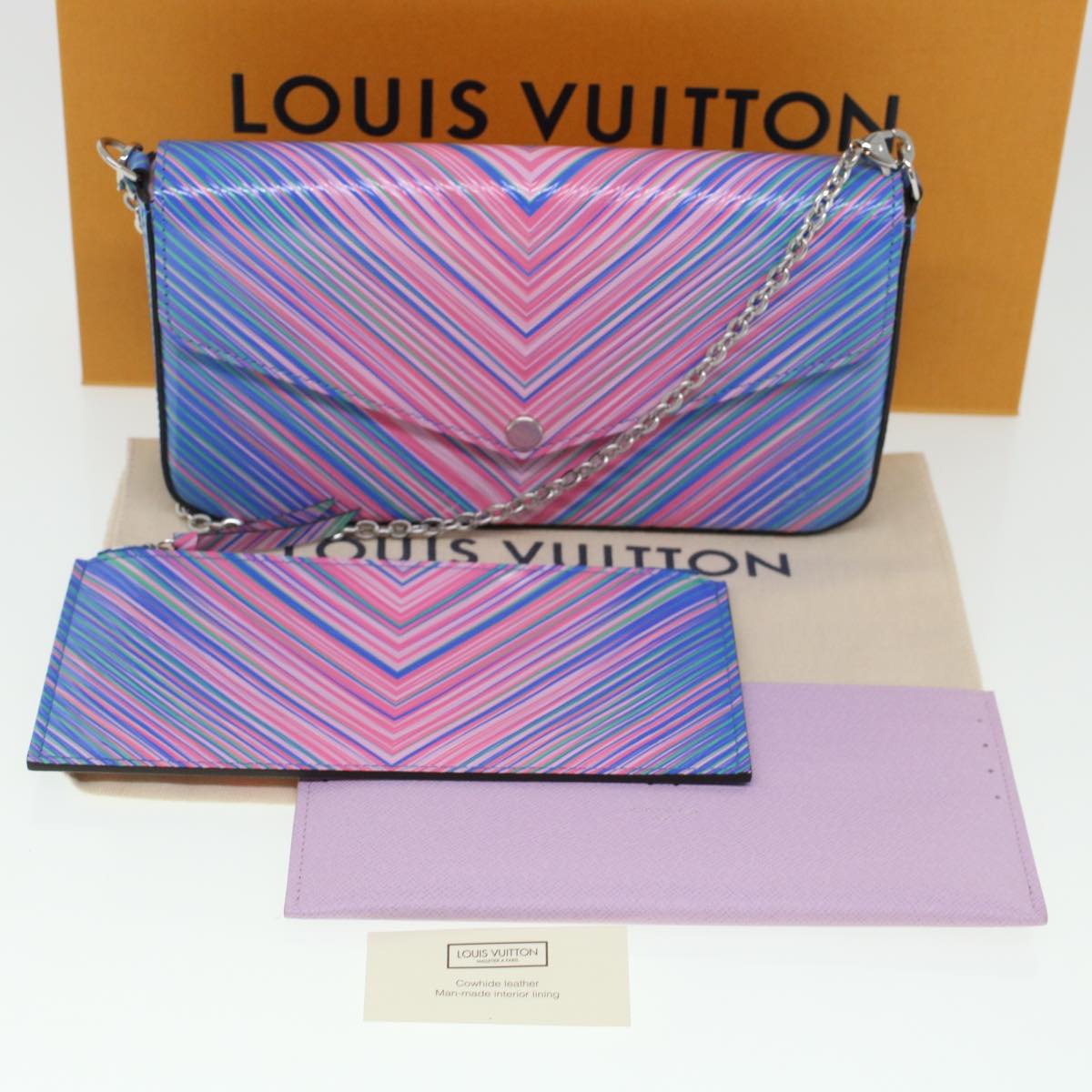 LOUIS VUITTON Epi Chain Pochette Felice Shoulder Bag Tropical M62768 LV 44697A