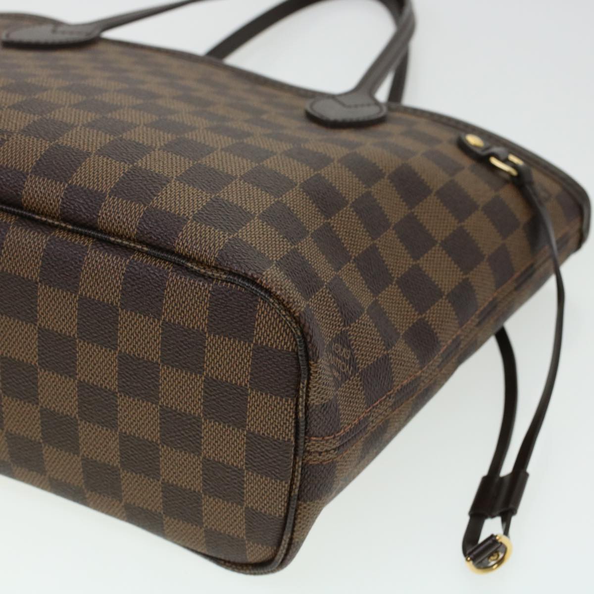 LOUIS VUITTON Damier Ebene Neverfull PM Tote Bag N51109 LV 44698