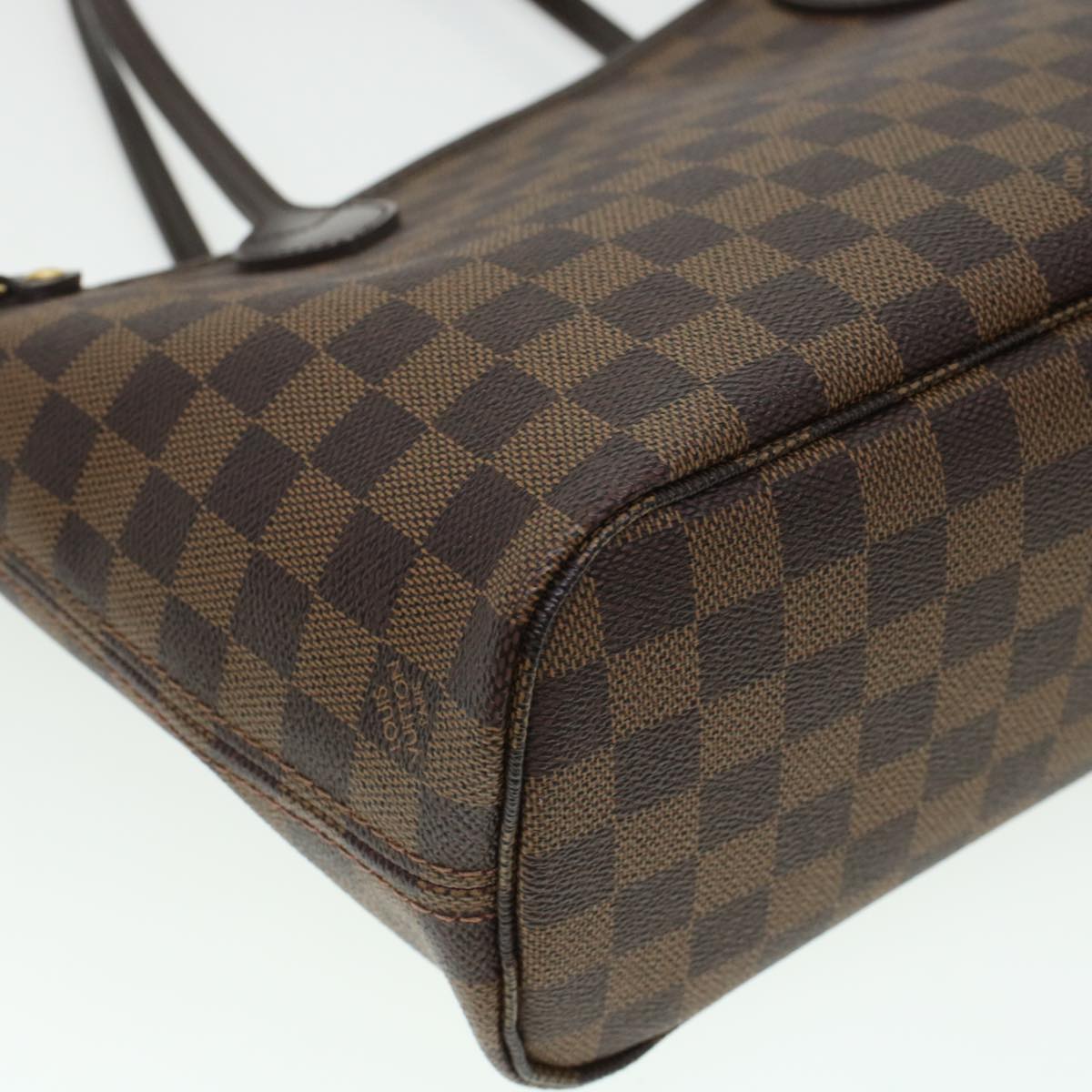 LOUIS VUITTON Damier Ebene Neverfull PM Tote Bag N51109 LV 44698