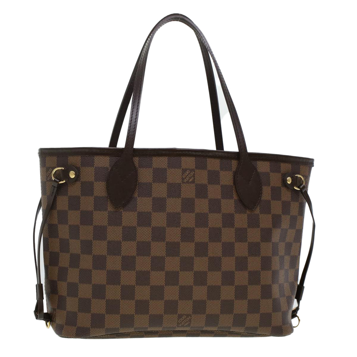 LOUIS VUITTON Damier Ebene Neverfull PM Tote Bag N51109 LV 44698