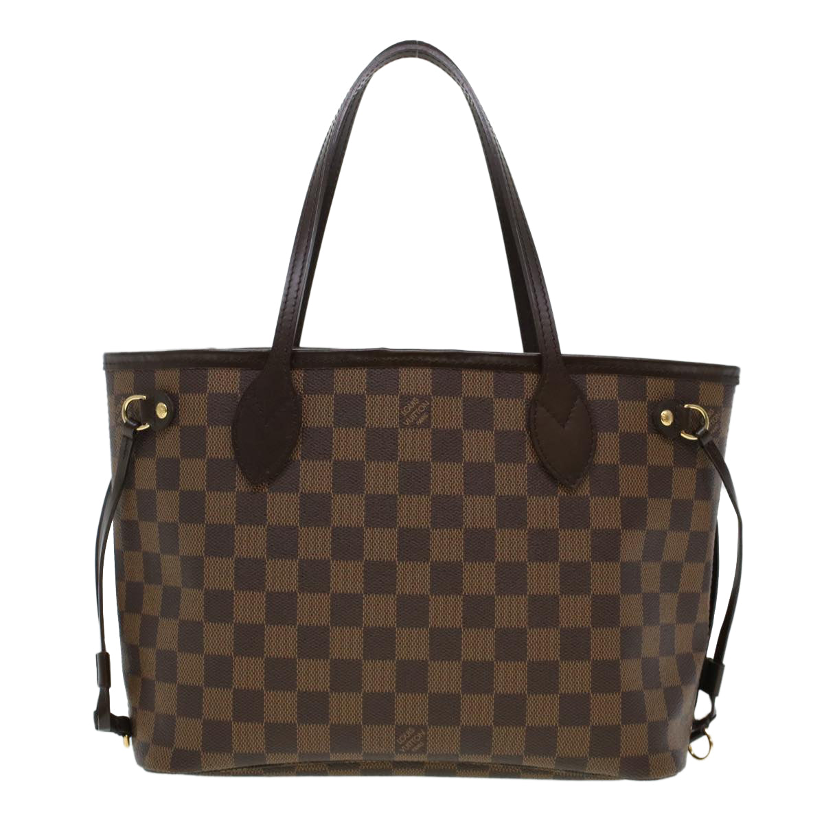 LOUIS VUITTON Damier Ebene Neverfull PM Tote Bag N51109 LV 44698