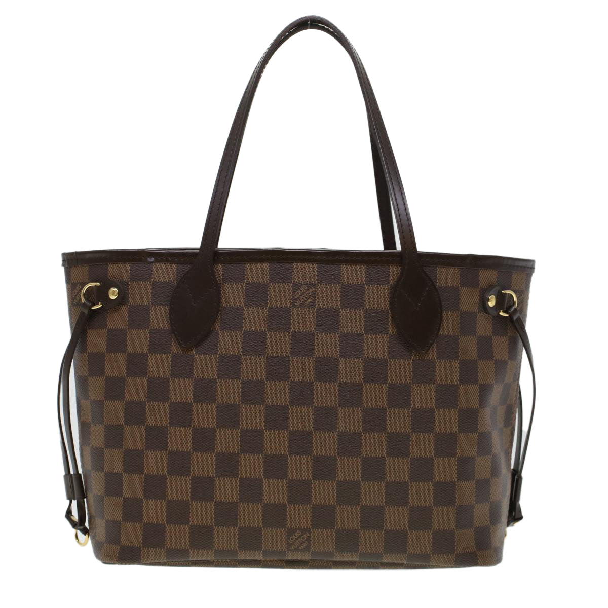 LOUIS VUITTON Damier Ebene Neverfull PM Tote Bag N51109 LV 44698