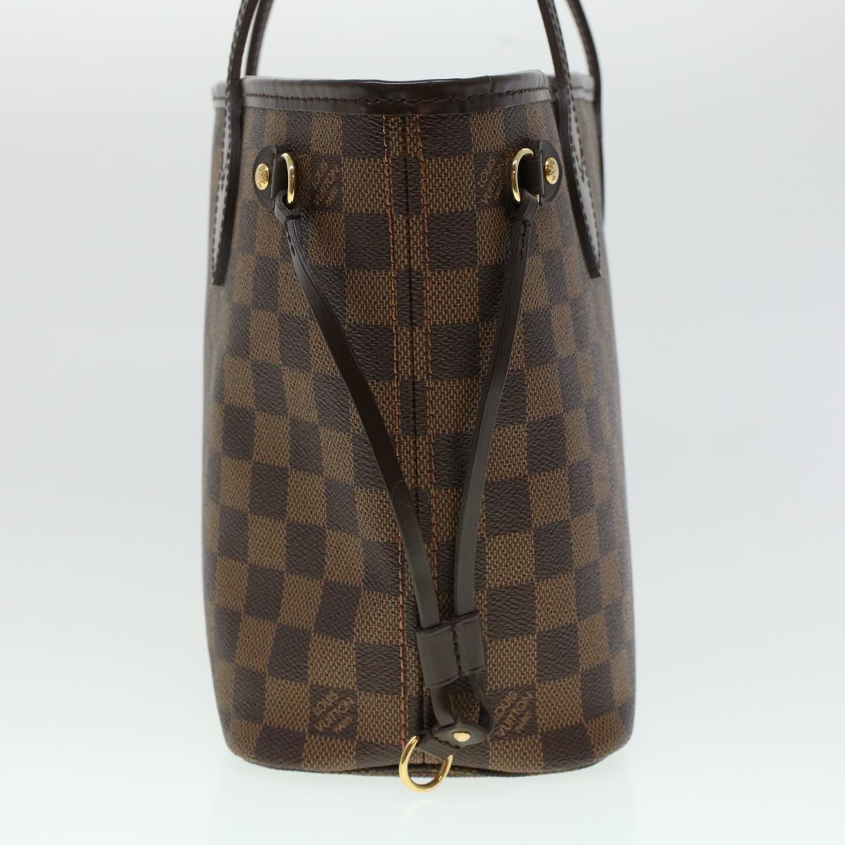 LOUIS VUITTON Damier Ebene Neverfull PM Tote Bag N51109 LV 44698