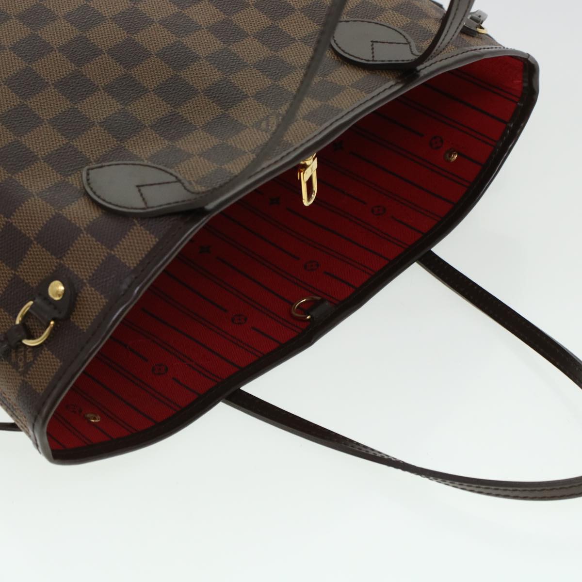 LOUIS VUITTON Damier Ebene Neverfull PM Tote Bag N51109 LV 44698