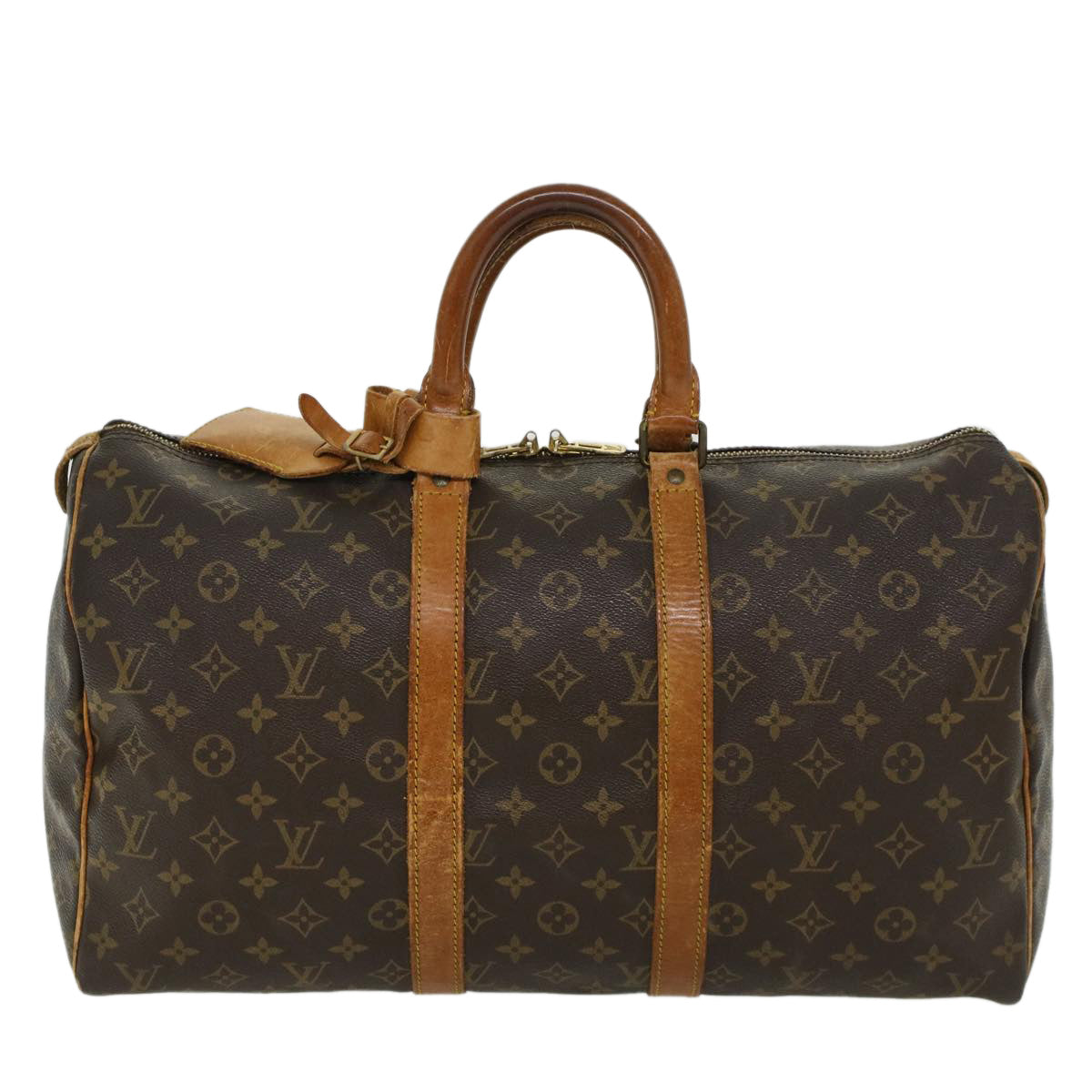 LOUIS VUITTON Monogram Keepall 45 Boston Bag M41428 LV 44706
