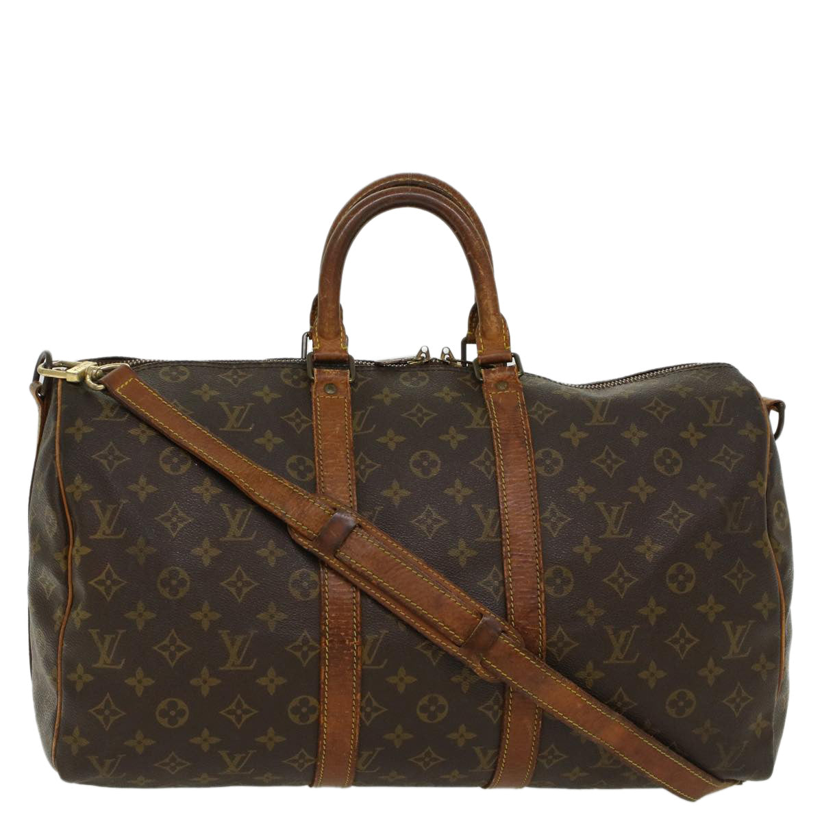 LOUIS VUITTON Monogram Keepall Bandouliere 45 Boston Bag M41418 LV 44711