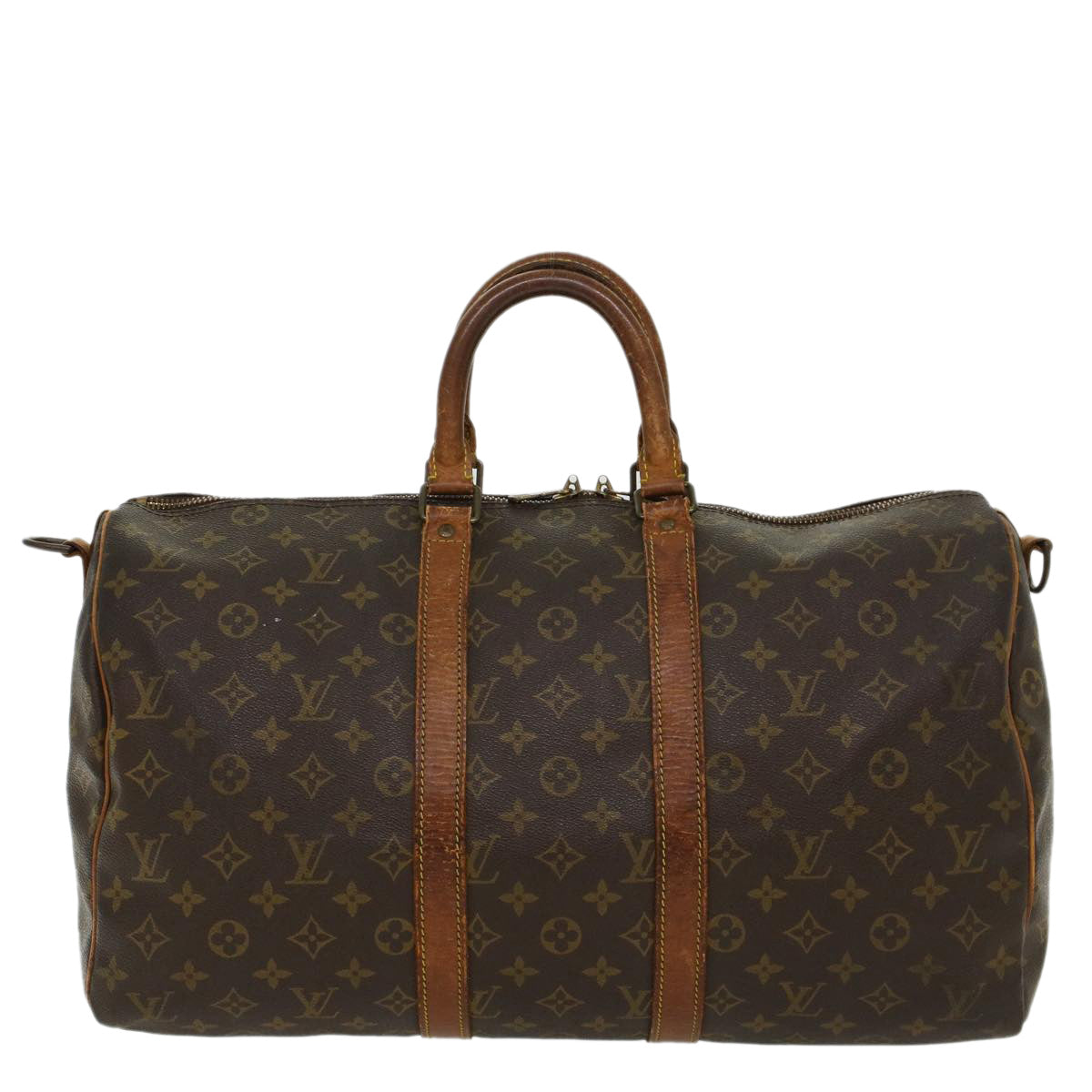 LOUIS VUITTON Monogram Keepall Bandouliere 45 Boston Bag M41418 LV 44711