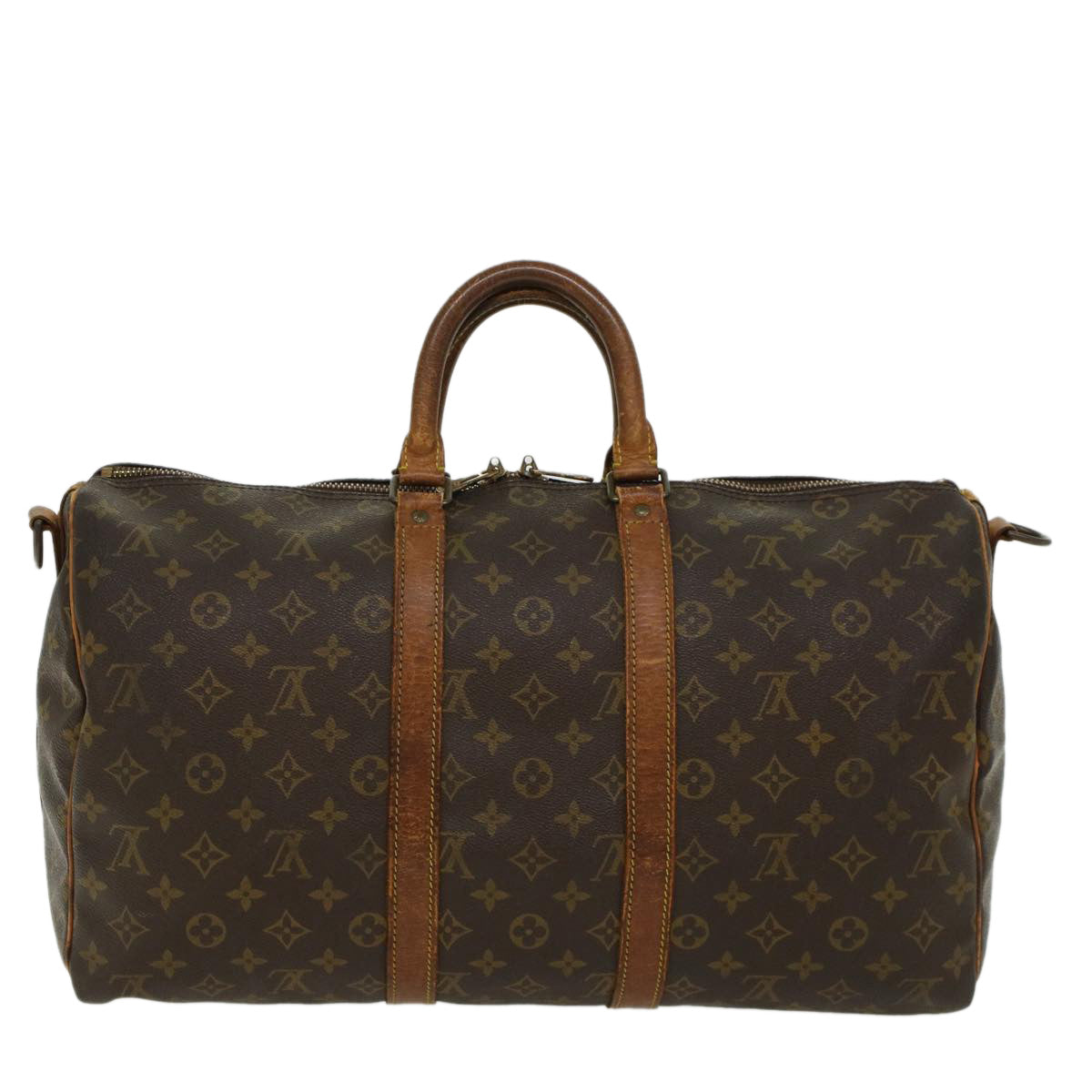 LOUIS VUITTON Monogram Keepall Bandouliere 45 Boston Bag M41418 LV 44711