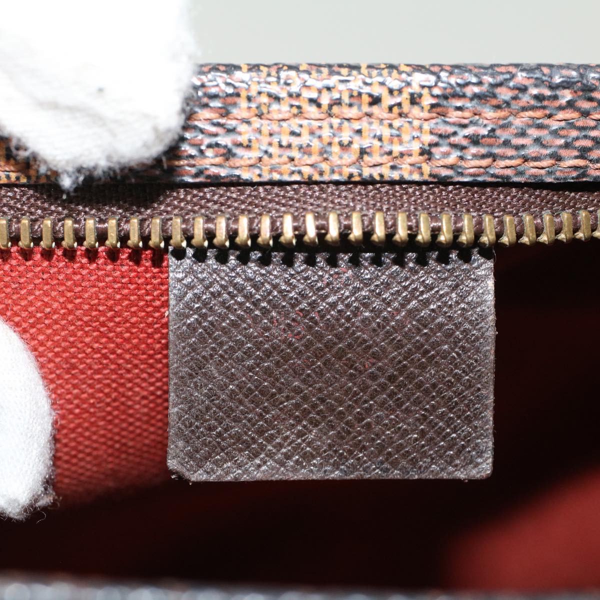 LOUIS VUITTON Damier Ebene Trousse Make Up Pouch N51982 LV 44726
