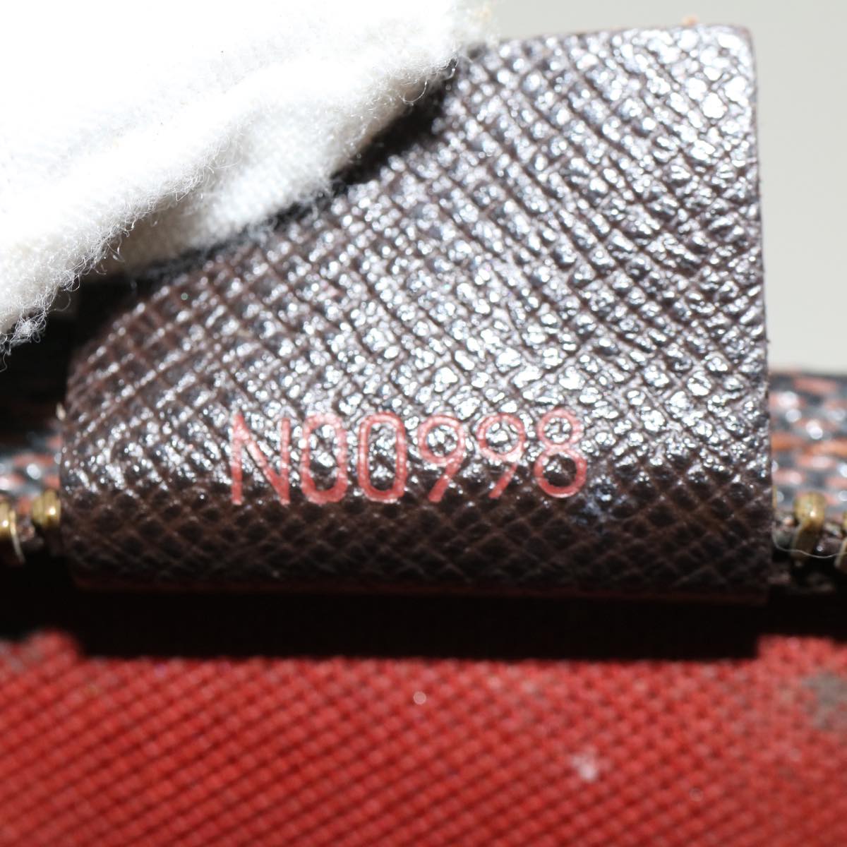 LOUIS VUITTON Damier Ebene Trousse Make Up Pouch N51982 LV 44726