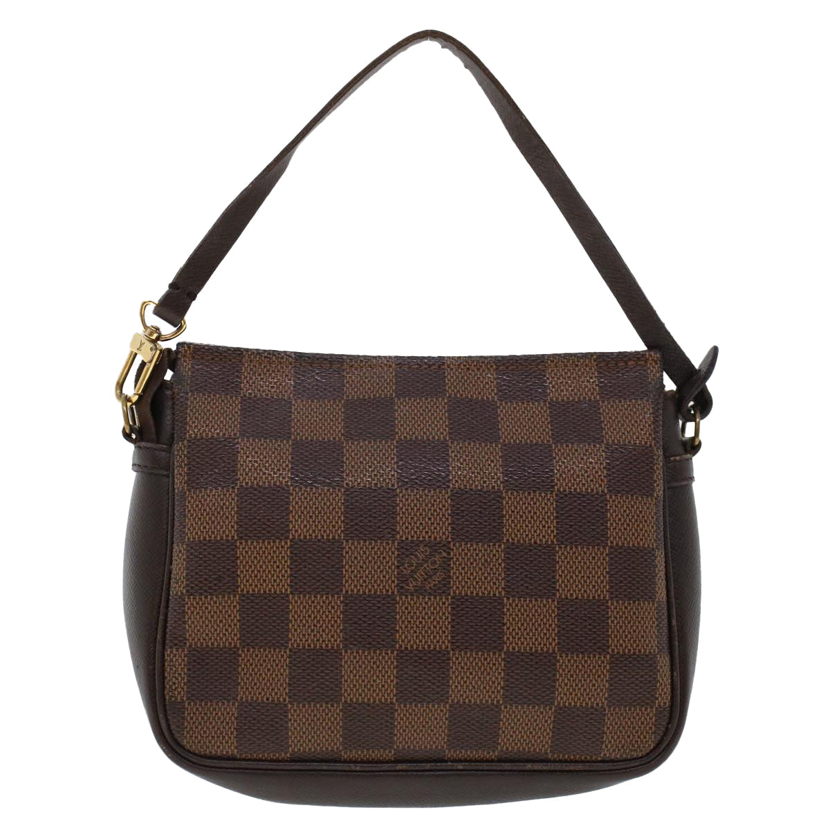 LOUIS VUITTON Damier Ebene Trousse Make Up Pouch N51982 LV 44726