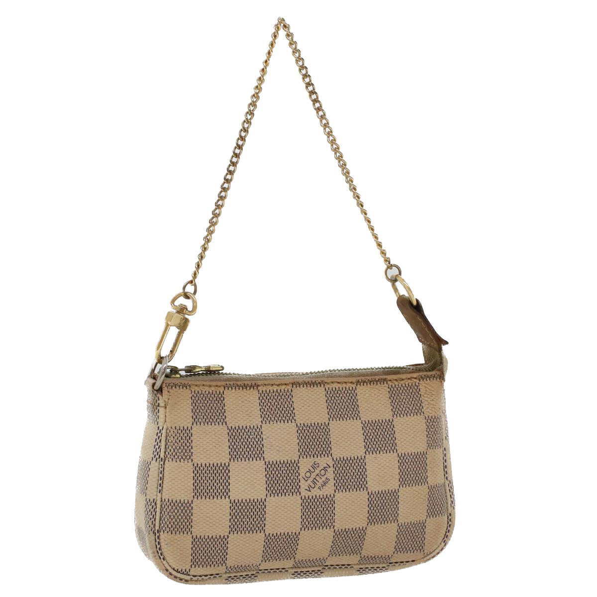 LOUIS VUITTON Damier Azur Mini Pochette Accessoires Pouch N58010 LV 44728