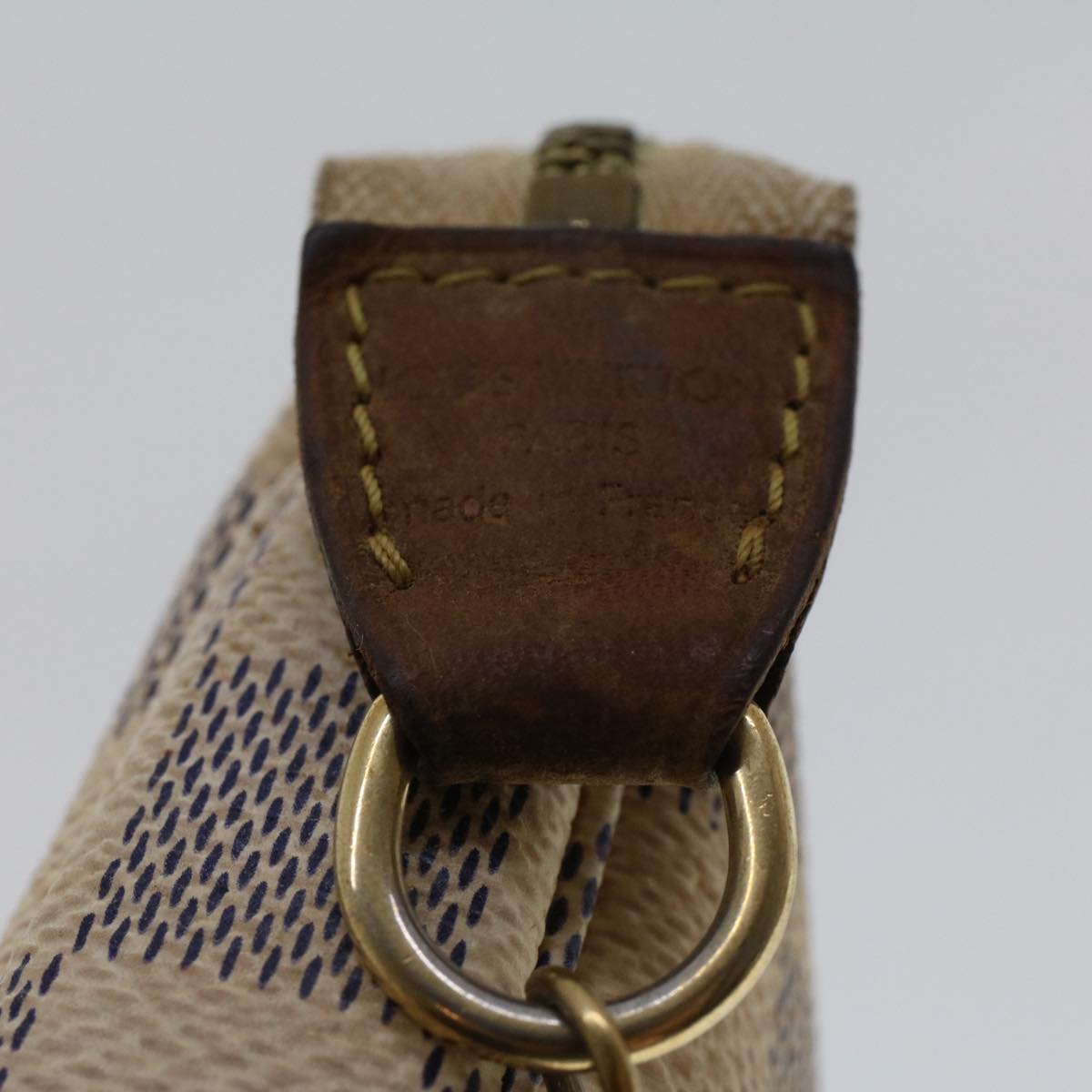 LOUIS VUITTON Damier Azur Mini Pochette Accessoires Pouch N58010 LV 44728