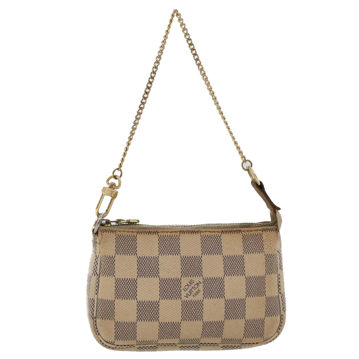 LOUIS VUITTON Damier Azur Mini Pochette Accessoires Pouch N58010 LV 44728