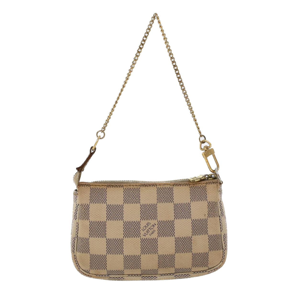 LOUIS VUITTON Damier Azur Mini Pochette Accessoires Pouch N58010 LV 44728