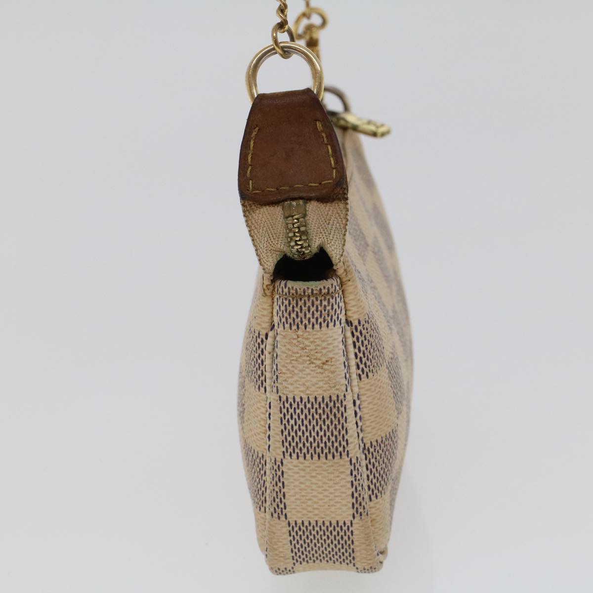 LOUIS VUITTON Damier Azur Mini Pochette Accessoires Pouch N58010 LV 44728