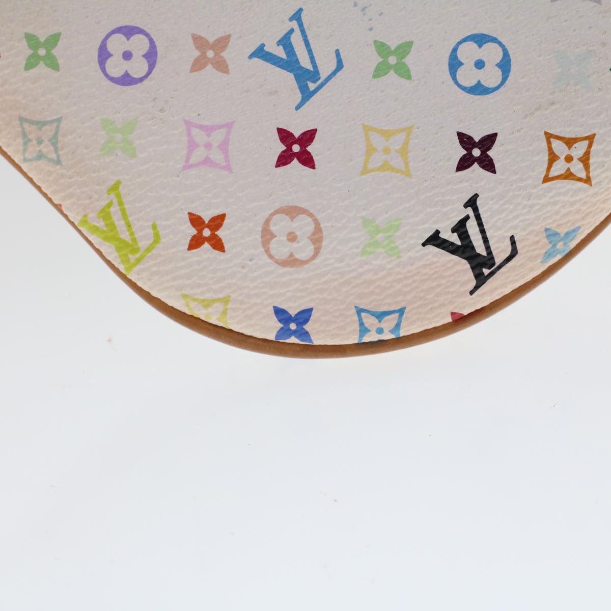 LOUIS VUITTON Monogram Multicolor Pochette GM Pouch White M60027 LV 44740