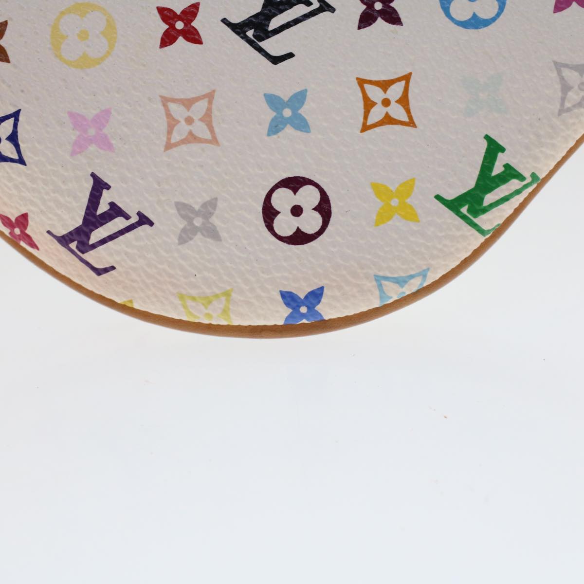 LOUIS VUITTON Monogram Multicolor Pochette GM Pouch White M60027 LV 44740