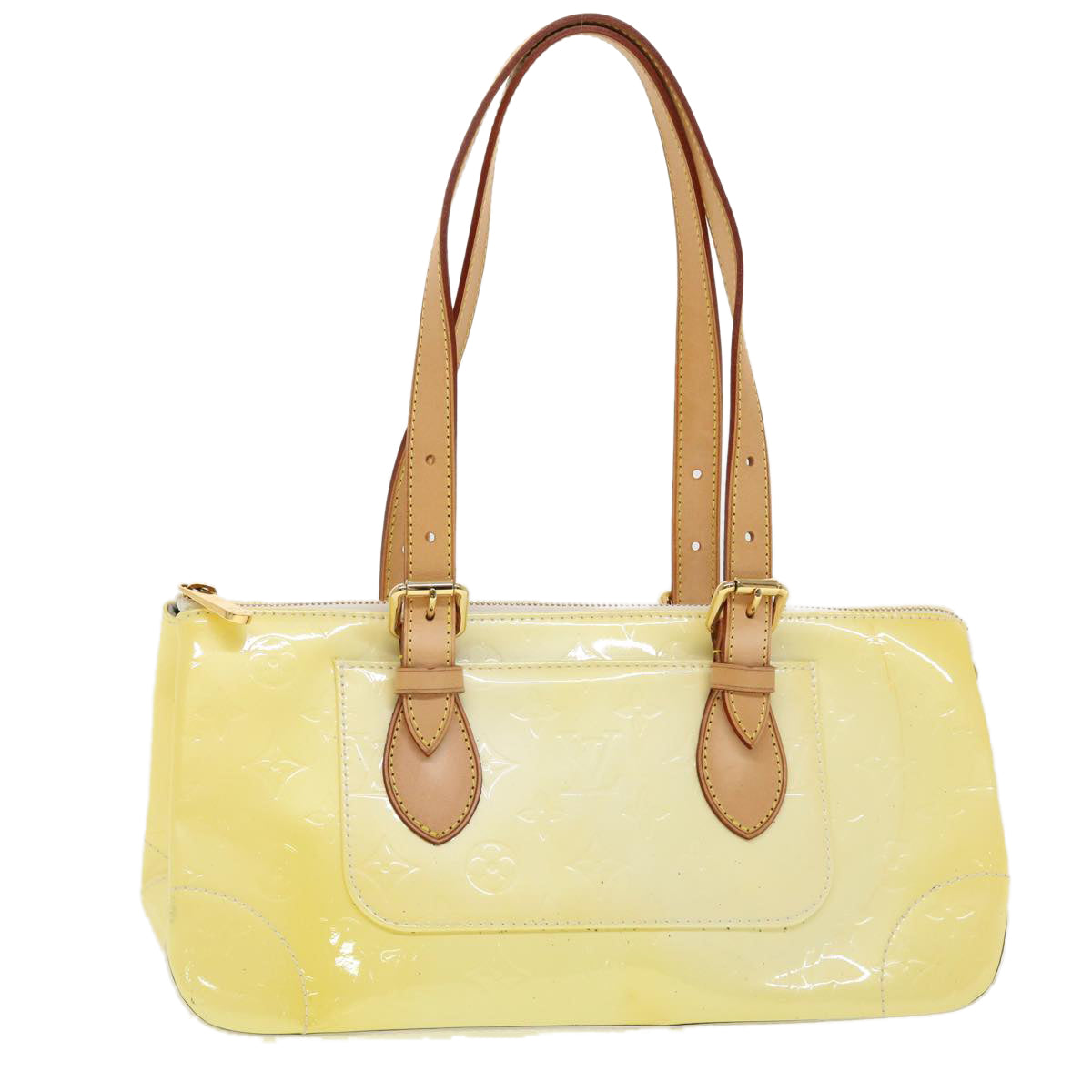 LOUIS VUITTON Vernis Rose Wood Avenue Shoulder Bag Perle M93508 LV 44747
