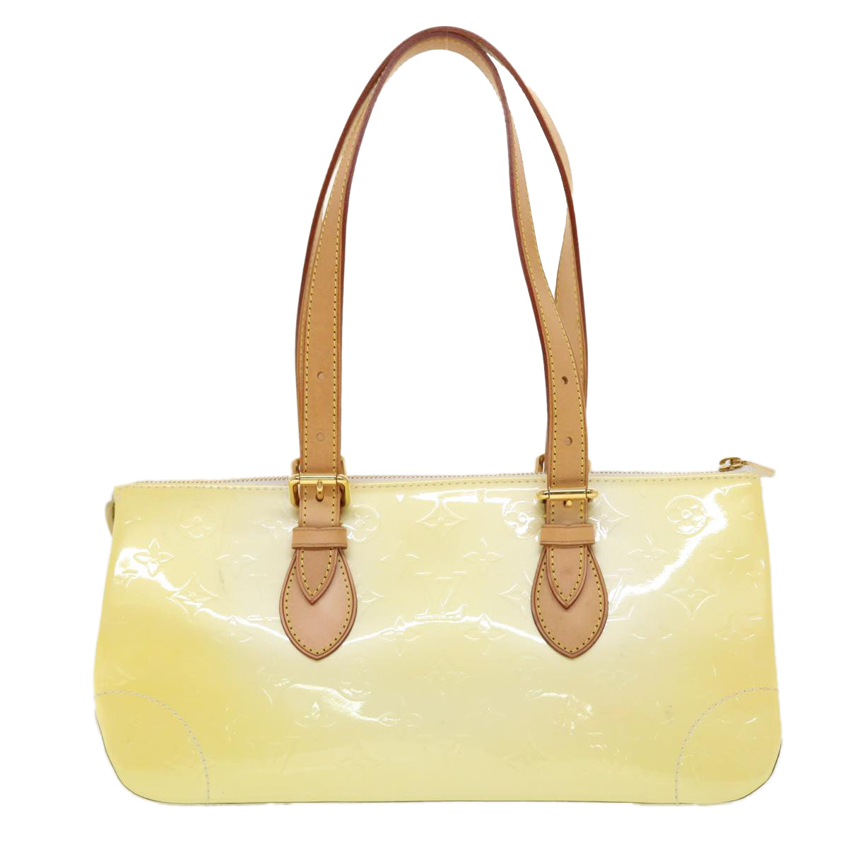 LOUIS VUITTON Vernis Rose Wood Avenue Shoulder Bag Perle M93508 LV 44747