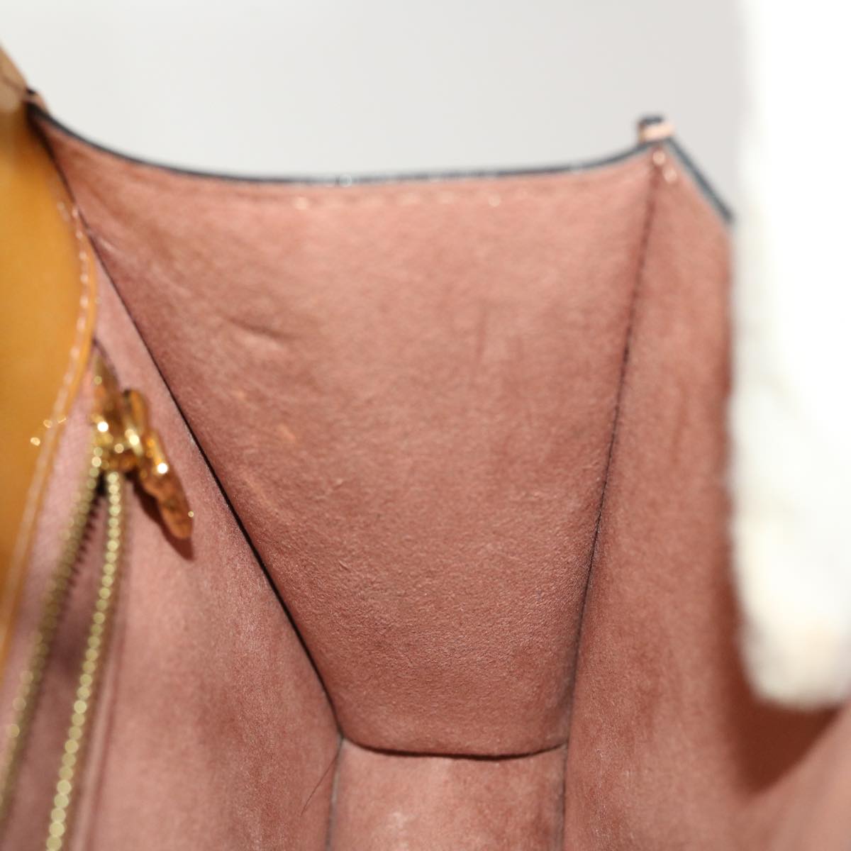 LOUIS VUITTON Vernis Monceau BB Hand Bag 2way Rose Velours M91580 LV 44764
