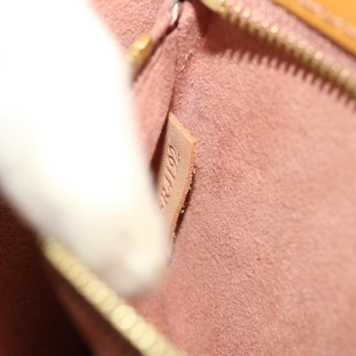 LOUIS VUITTON Vernis Monceau BB Hand Bag 2way Rose Velours M91580 LV 44764
