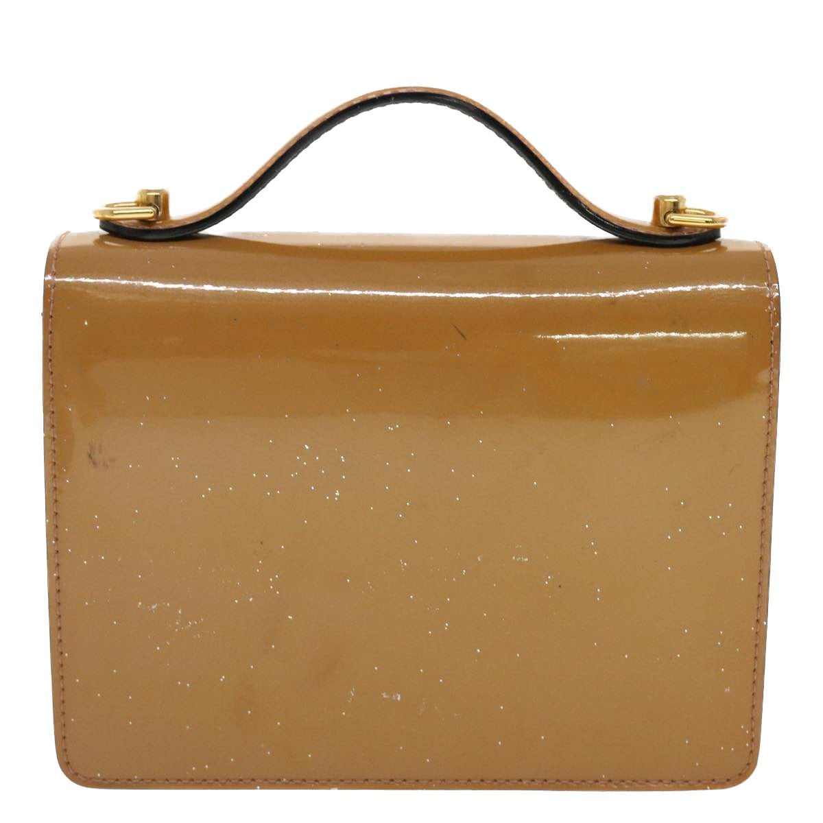 LOUIS VUITTON Vernis Monceau BB Hand Bag 2way Rose Velours M91580 LV 44764