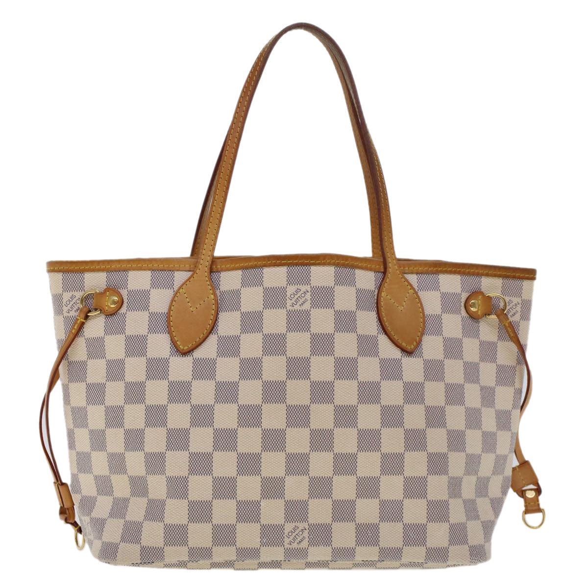 LOUIS VUITTON Damier Azur Neverfull PM Tote Bag N41362 LV 44769