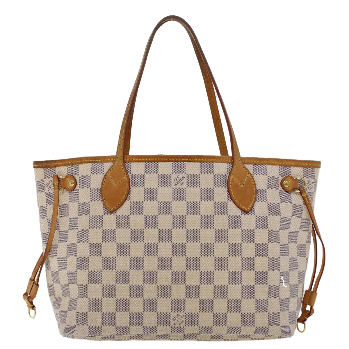 LOUIS VUITTON Damier Azur Neverfull PM Tote Bag N41362 LV 44769