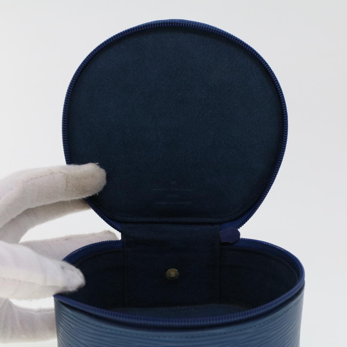 LOUIS VUITTON Epi Ecrin Bijoux 12 Jewelry Case Blue M48207 LV 44775