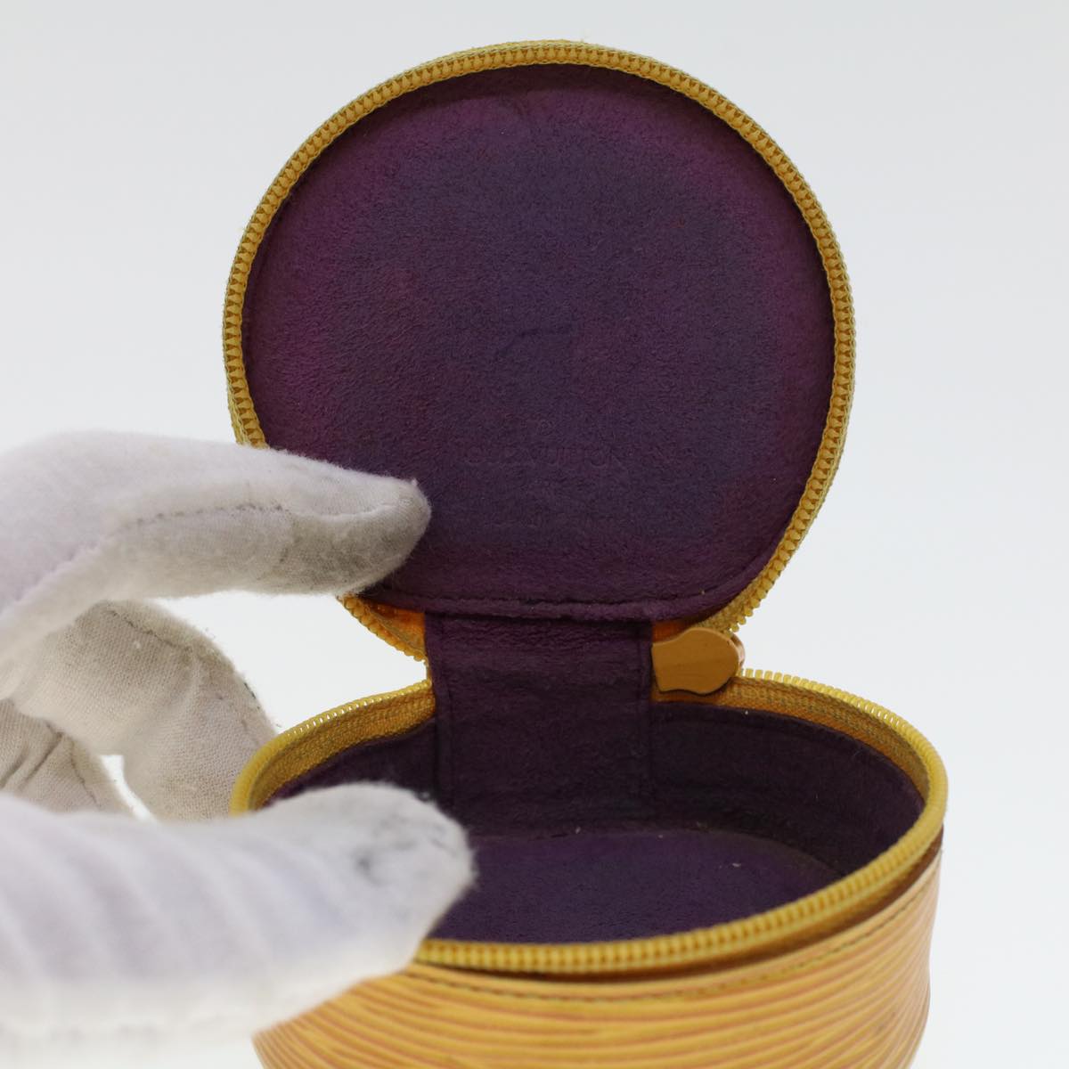 LOUIS VUITTON Epi Ecrin Bijou Jewelry Case Yellow M48229 LV 44776