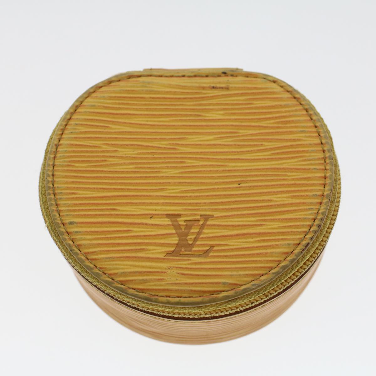 LOUIS VUITTON Epi Ecrin Bijou Jewelry Case Yellow M48229 LV 44776