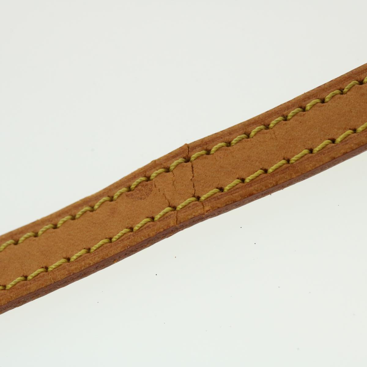 LOUIS VUITTON Shoulder Strap Leather 45.3"" Beige LV 44789
