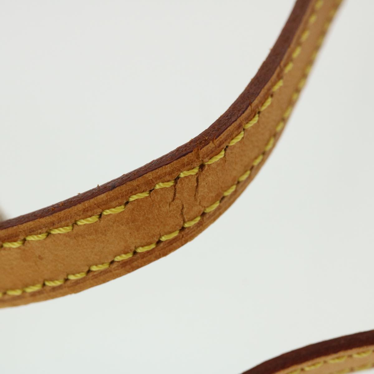 LOUIS VUITTON Shoulder Strap Leather 45.3"" Beige LV 44789