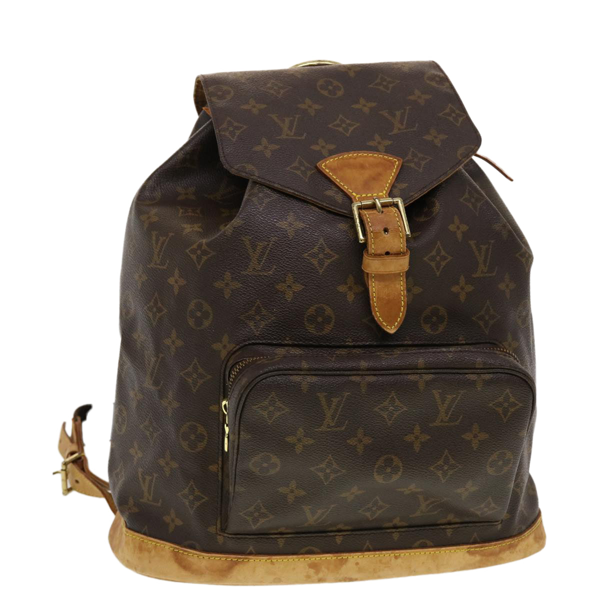 LOUIS VUITTON Monogram Montsouris GM Backpack M51135 LV 44816