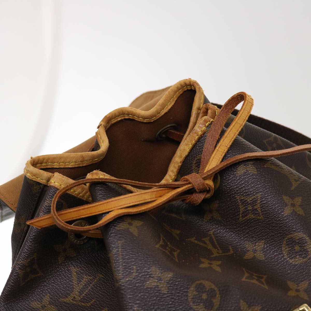 LOUIS VUITTON Monogram Montsouris GM Backpack M51135 LV 44816