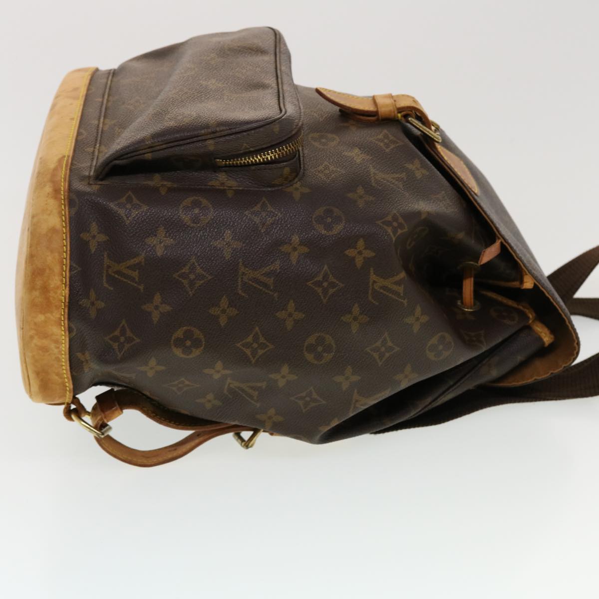 LOUIS VUITTON Monogram Montsouris GM Backpack M51135 LV 44816