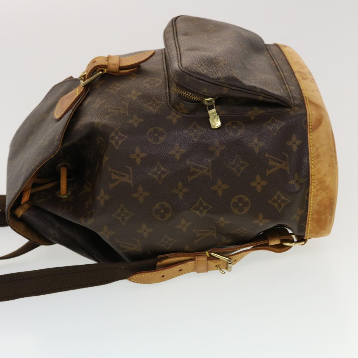 LOUIS VUITTON Monogram Montsouris GM Backpack M51135 LV 44816