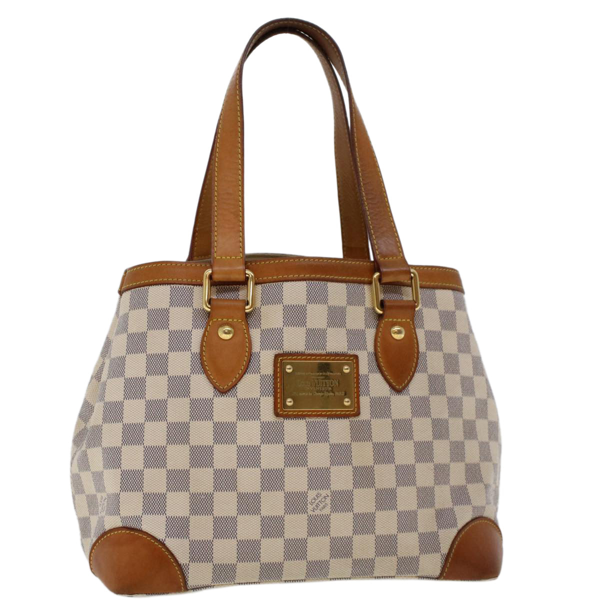 LOUIS VUITTON Damier Azur Hampstead MM Tote Bag N51206 LV 44822
