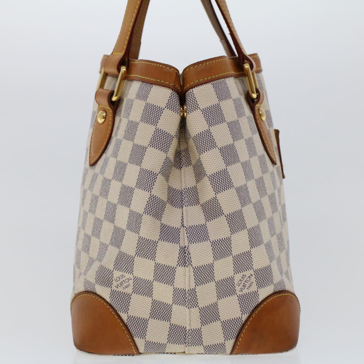LOUIS VUITTON Damier Azur Hampstead MM Tote Bag N51206 LV 44822