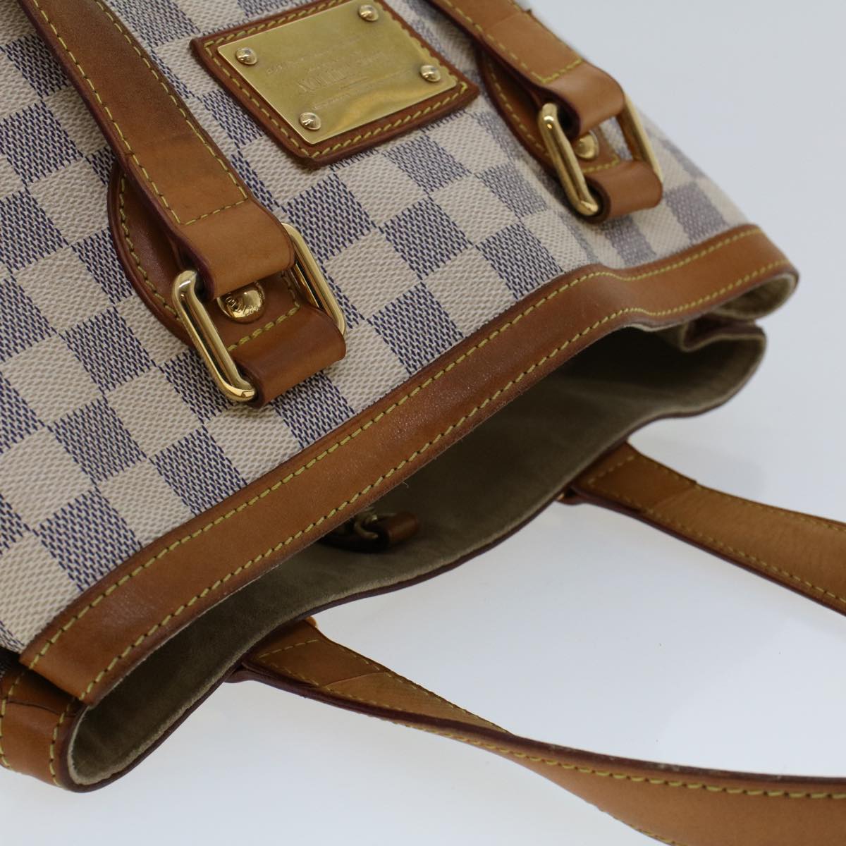 LOUIS VUITTON Damier Azur Hampstead MM Tote Bag N51206 LV 44822