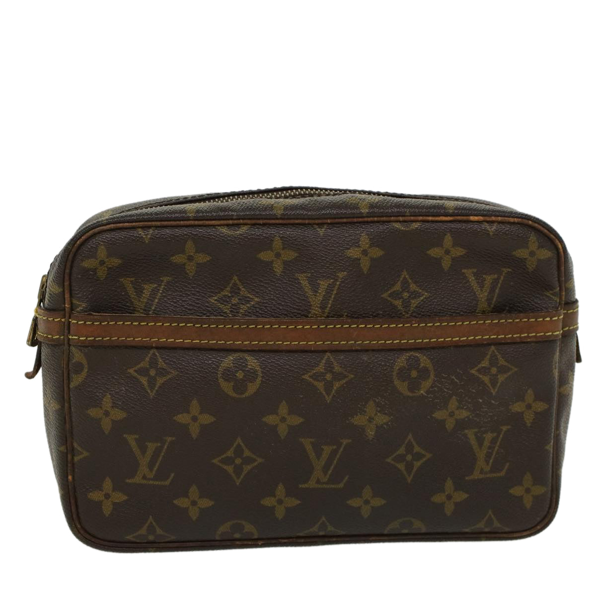 LOUIS VUITTON Monogram Compiegne 23 Clutch Bag M51847 LV 44832
