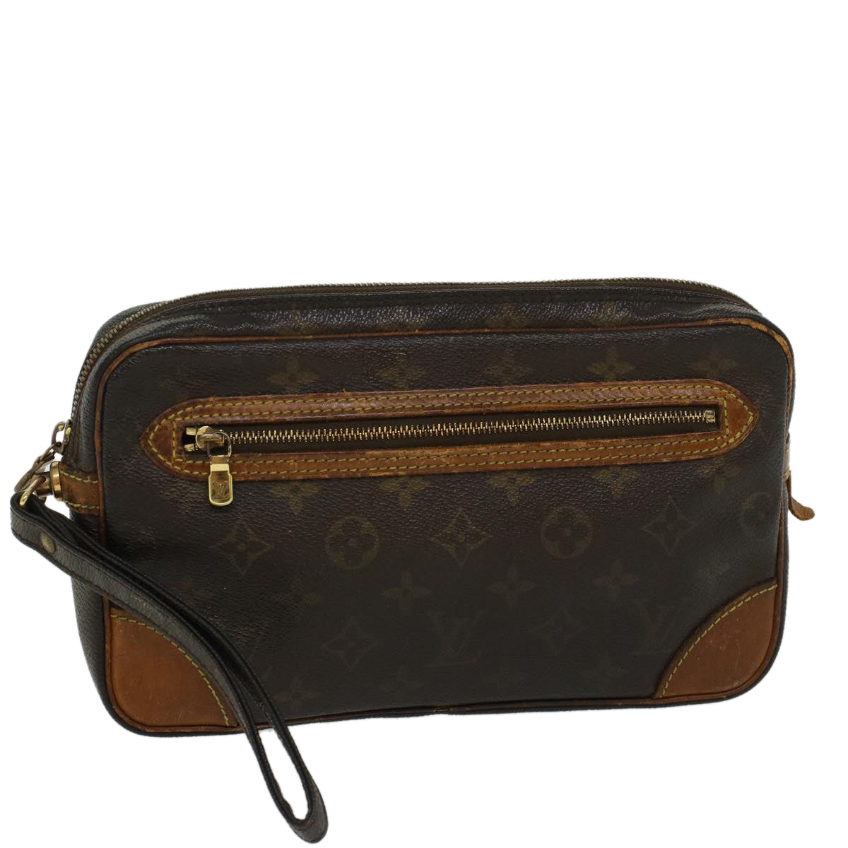 LOUIS VUITTON Monogram Marly Dragonne GM Clutch Bag M51825 LV 44834
