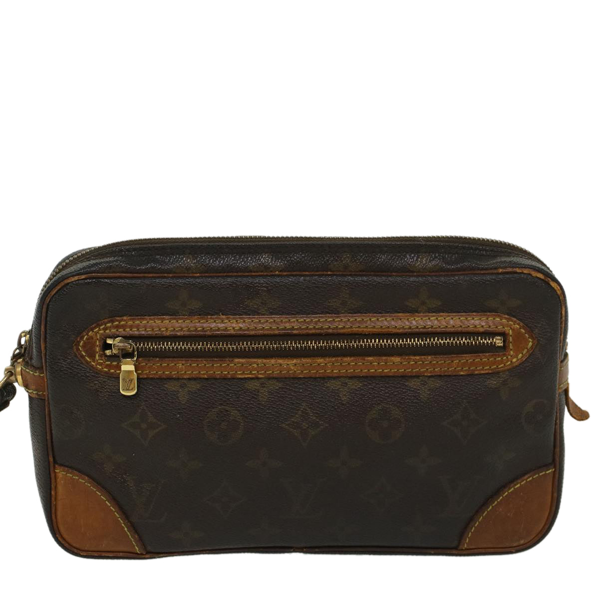 LOUIS VUITTON Monogram Marly Dragonne GM Clutch Bag M51825 LV 44834