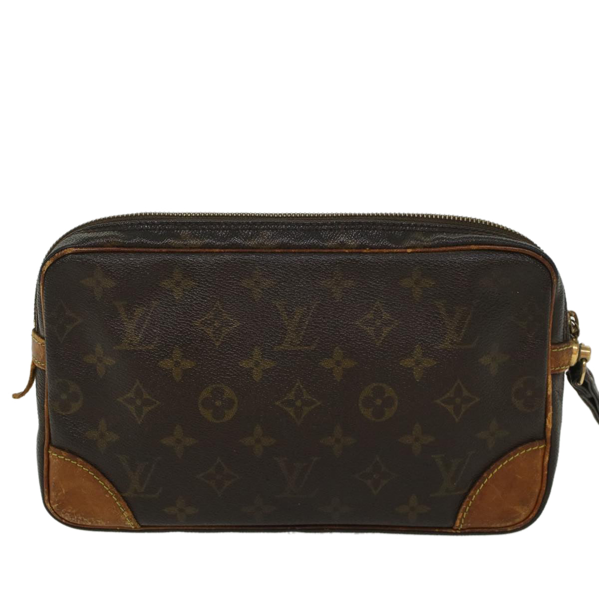LOUIS VUITTON Monogram Marly Dragonne GM Clutch Bag M51825 LV 44834