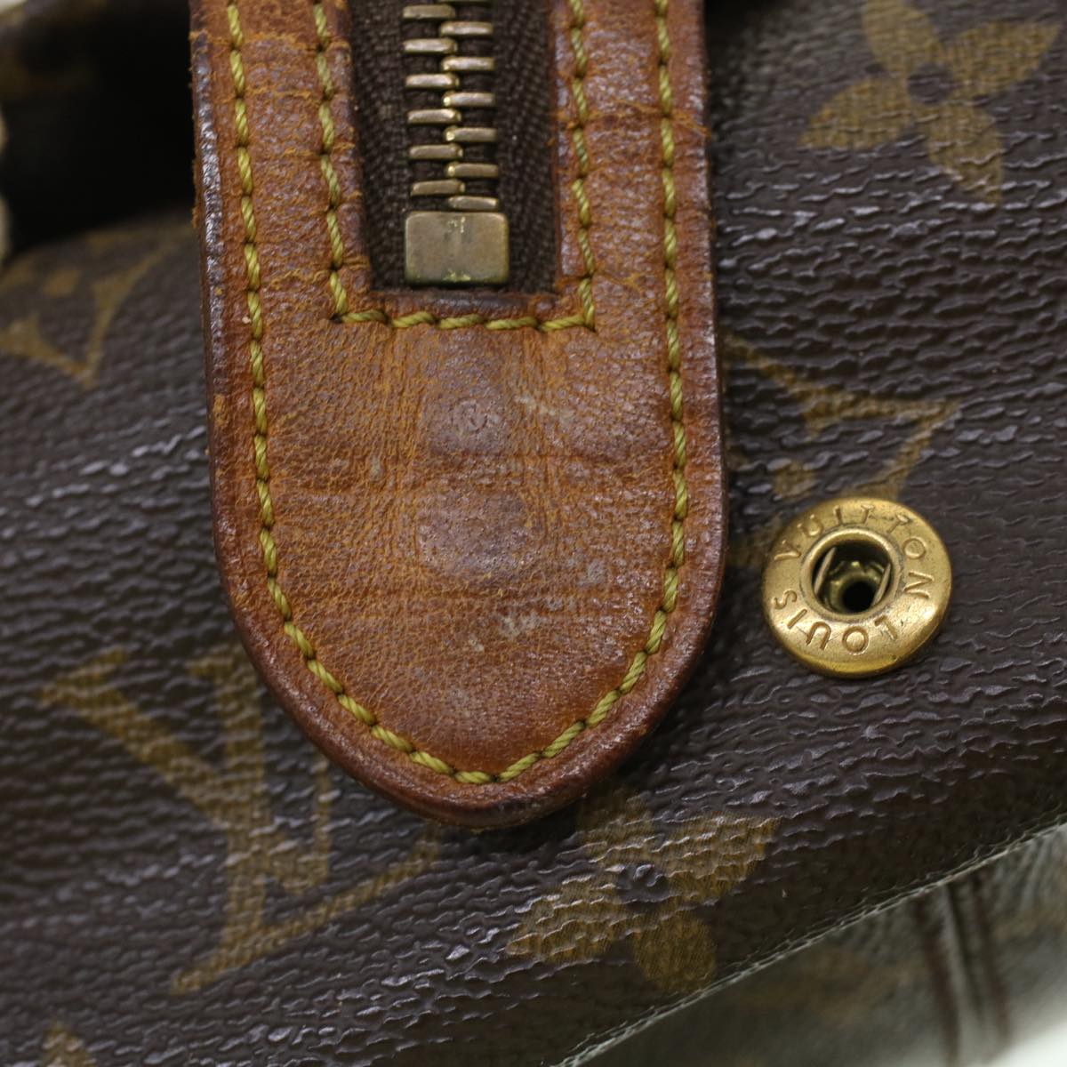 LOUIS VUITTON Monogram Trousse Patte Pression Cosmetic Pouch M47636 44836