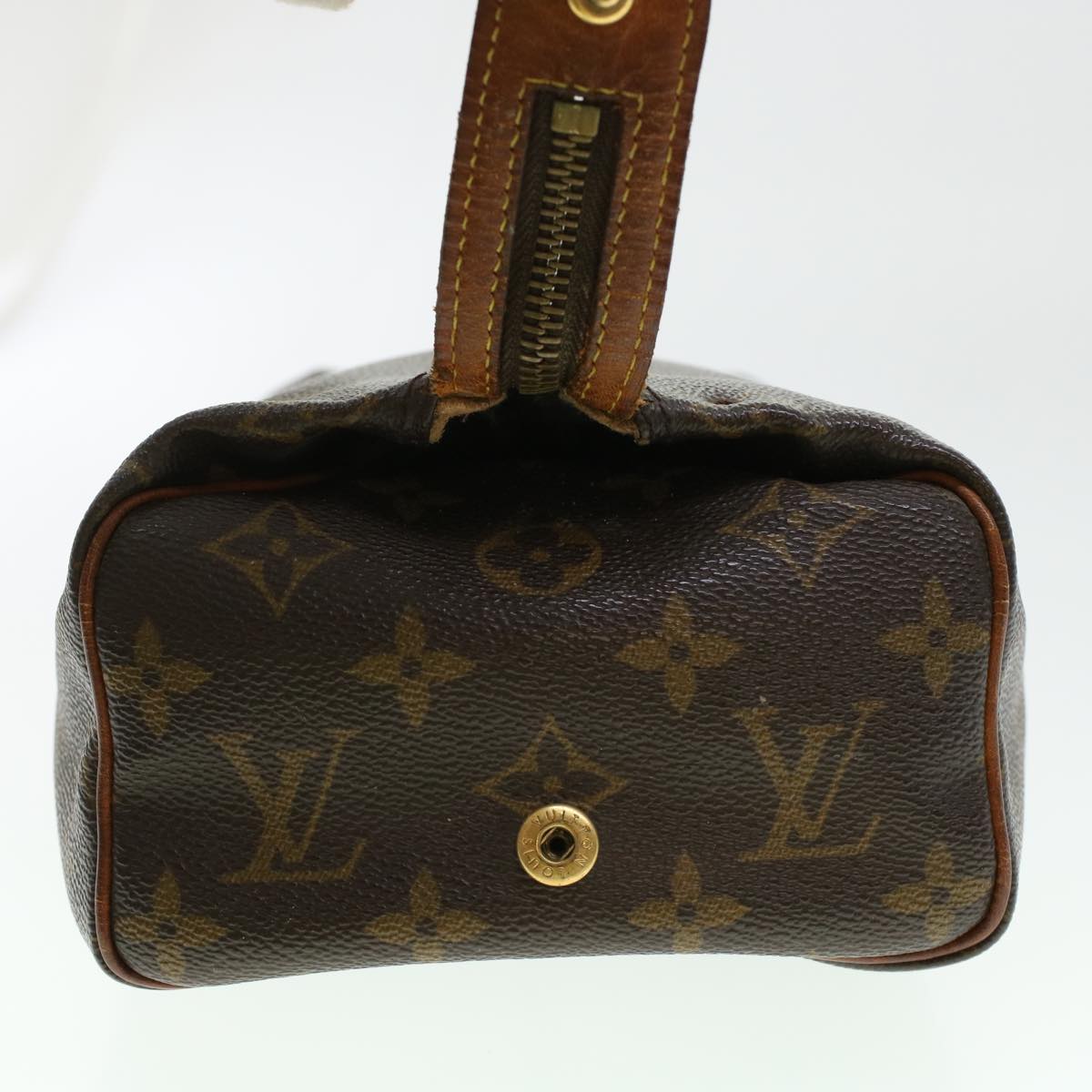 LOUIS VUITTON Monogram Trousse Patte Pression Cosmetic Pouch M47636 44836